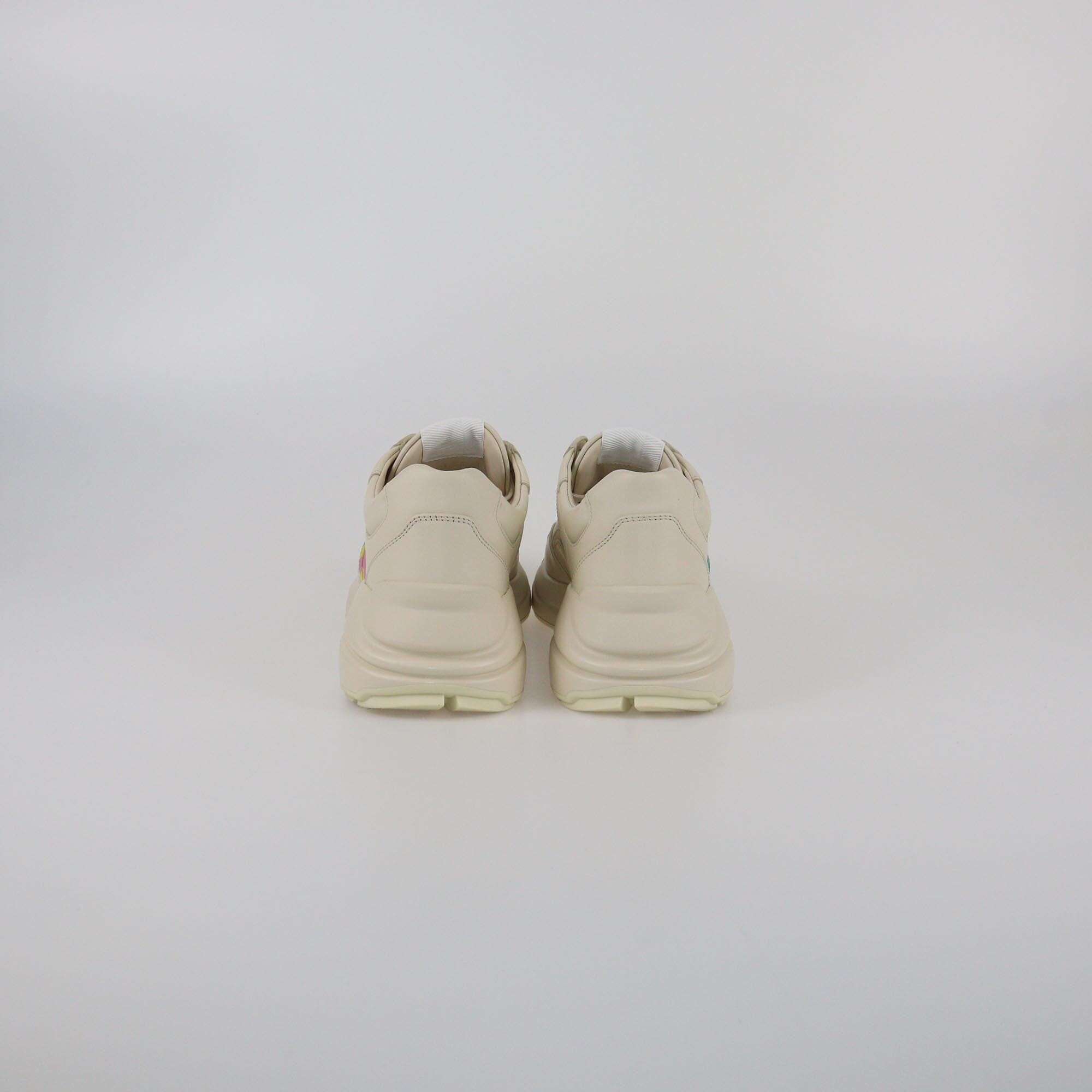 Gucci Ivorie GG Heart Rython Sneaker Womens Gucci 