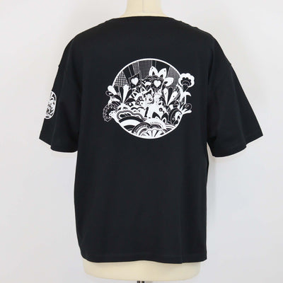 Hermes Black Cotton Faubourg Rainbow Print Crew Neck T Shirt