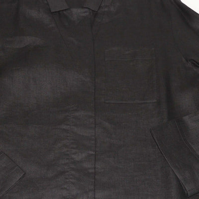 12 Storeez Black Linen Long Sleeve Shirt and Aurelia Trouser Set