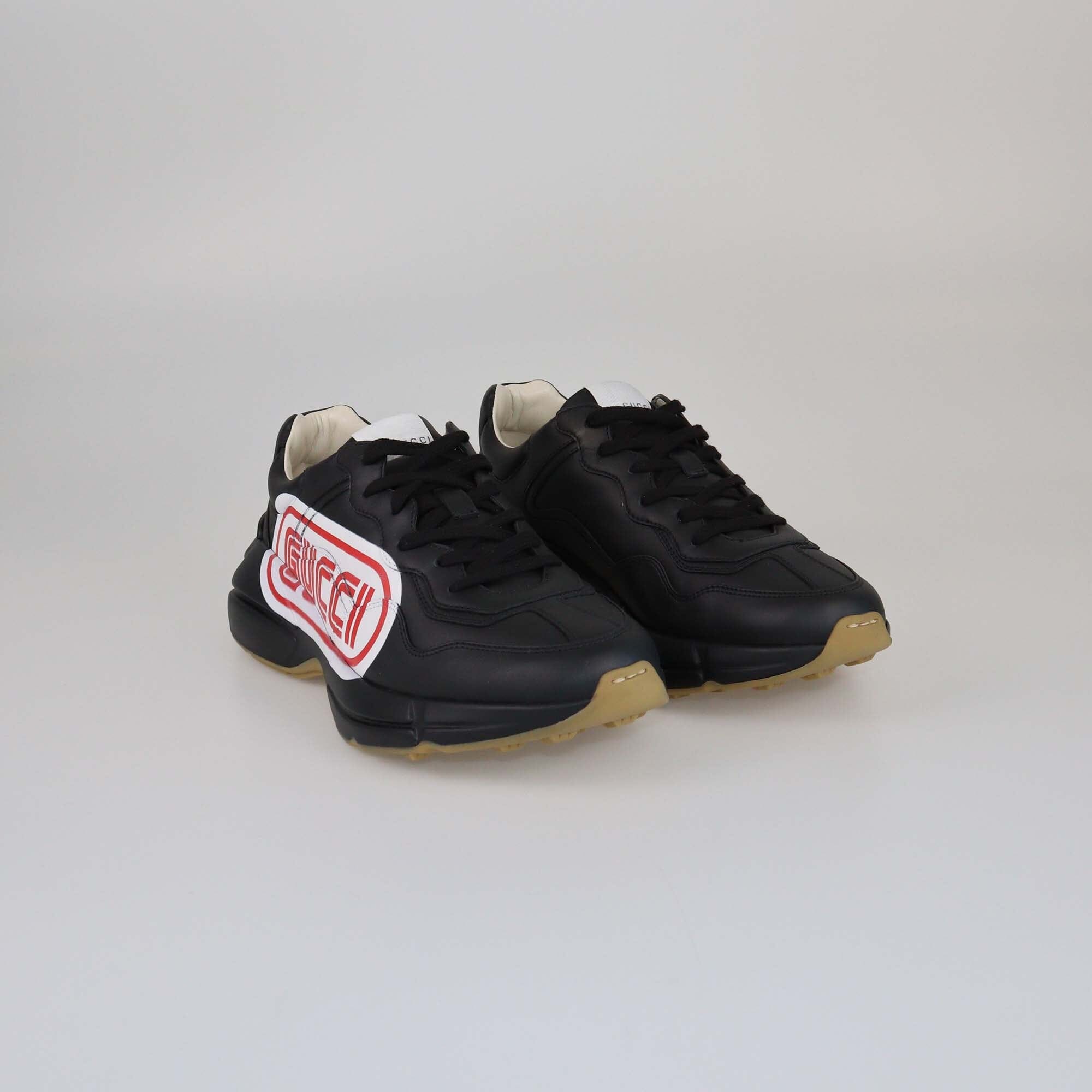 Gucci Black Sega Rhyton Low Top Sneakers Mens Gucci x Sega 