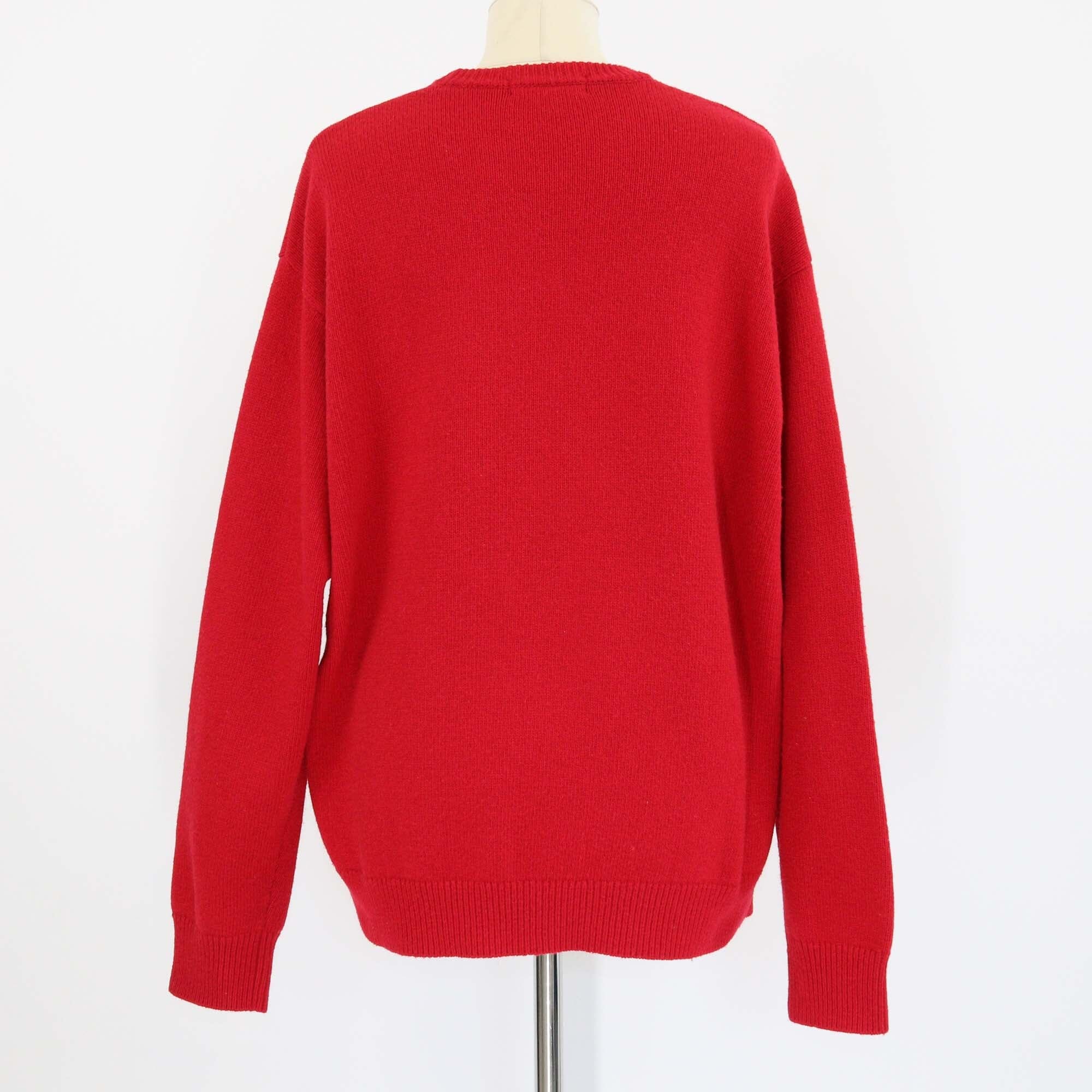 Supreme Red Knit Wool Doughboy Sweater Mens Supreme 