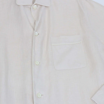 Loro Piana Clear Oyster Linen Pian Pyjamas Shirt and Britton Trousers Set