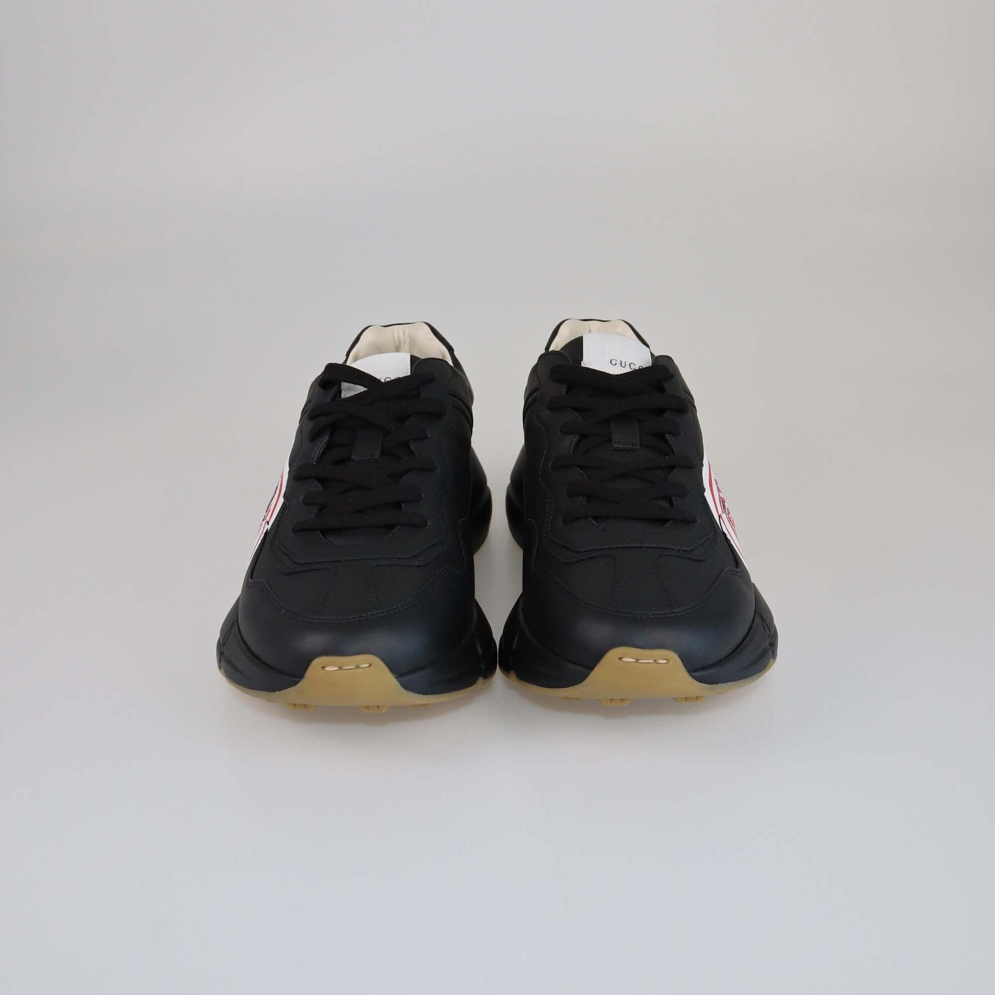 Gucci Black Sega Rhyton Low Top Sneakers Mens Gucci x Sega 