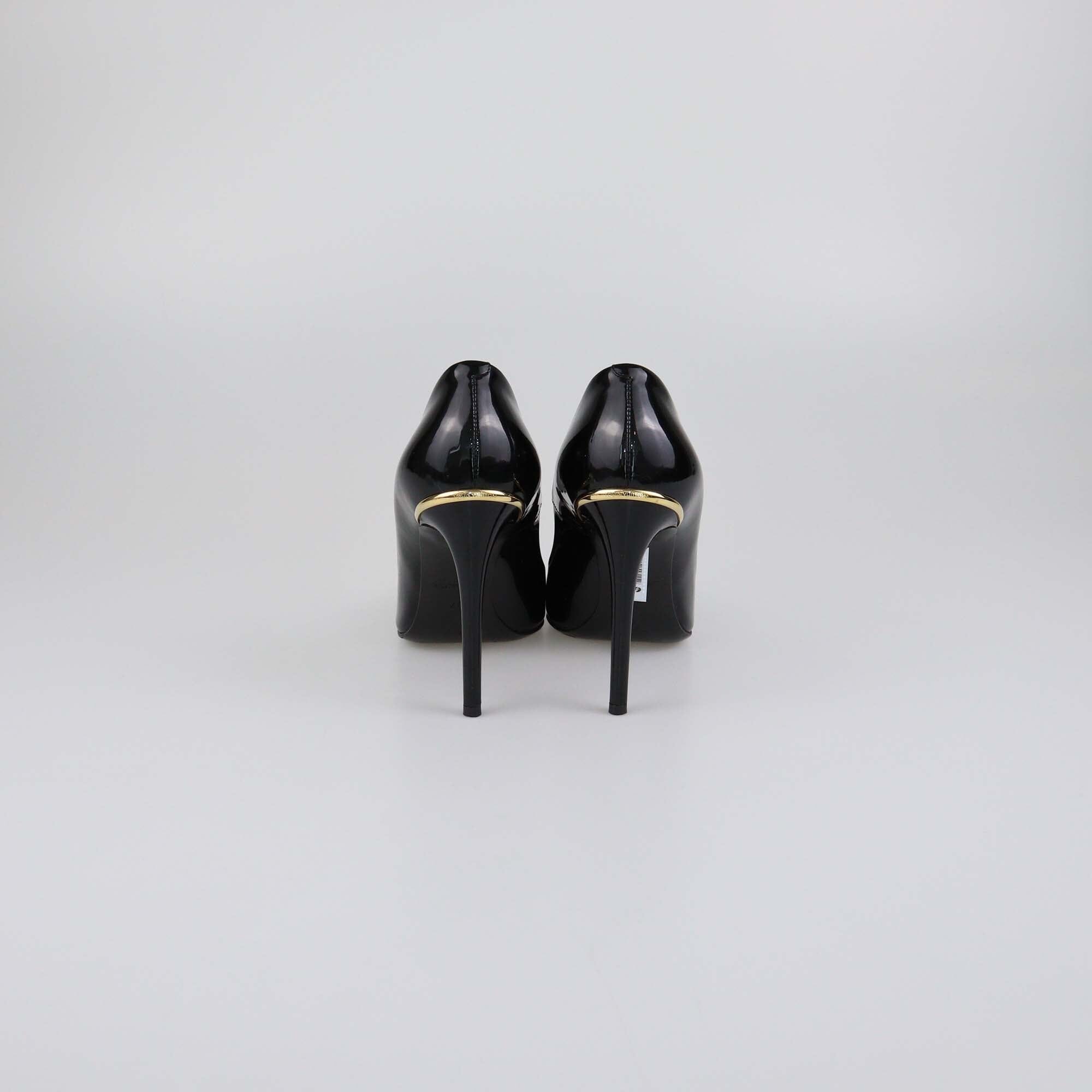 Louis Vuitton Black Patent Eyeline Pointed Toe Pumps Womens Louis Vuitton 