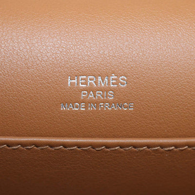 Hermes Quebracho Chevre Mysore Leather Geta Bag