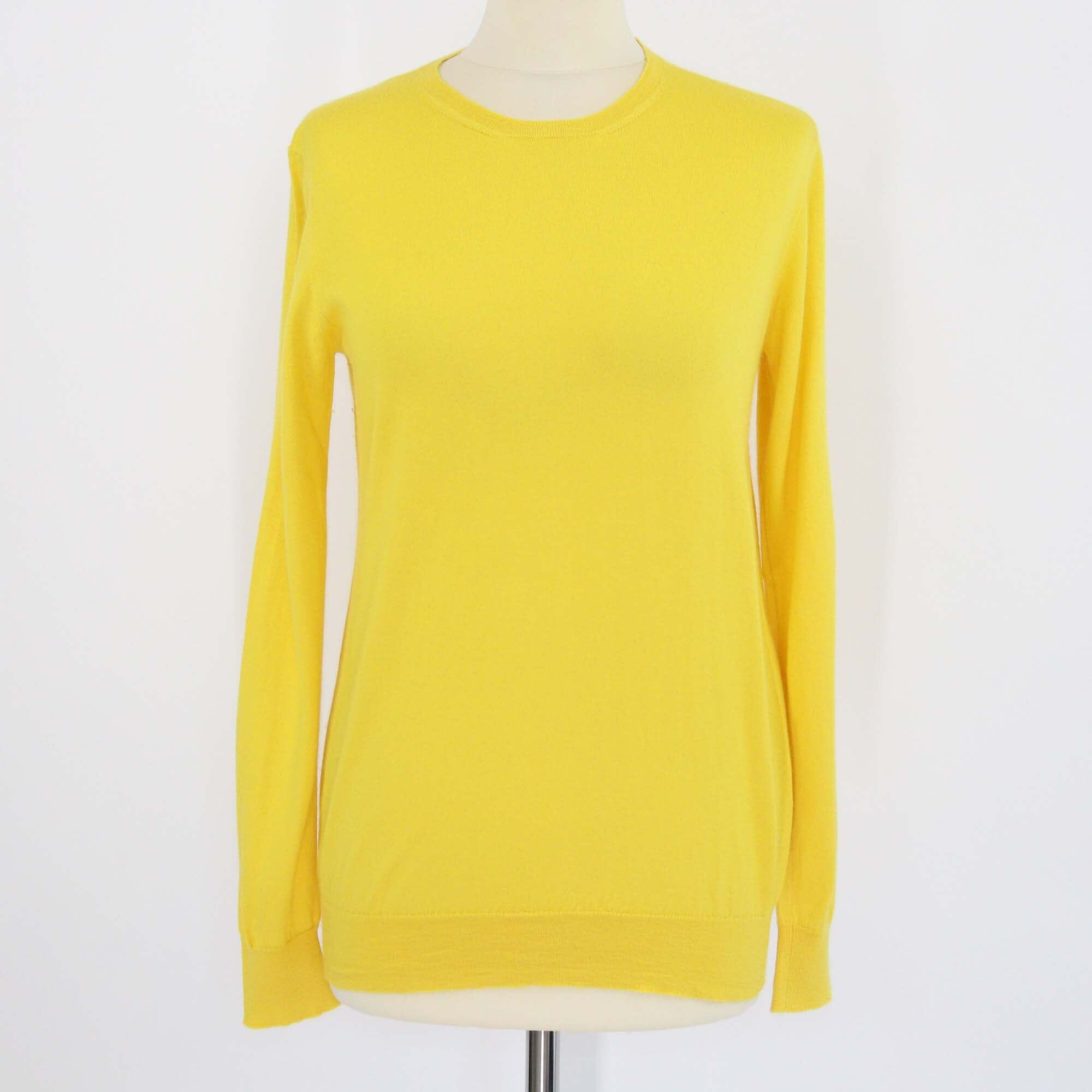 Marc Jacobs Yellow Cashmere Knitted Long Sleeve Sweater Womens Marc Jacobs 