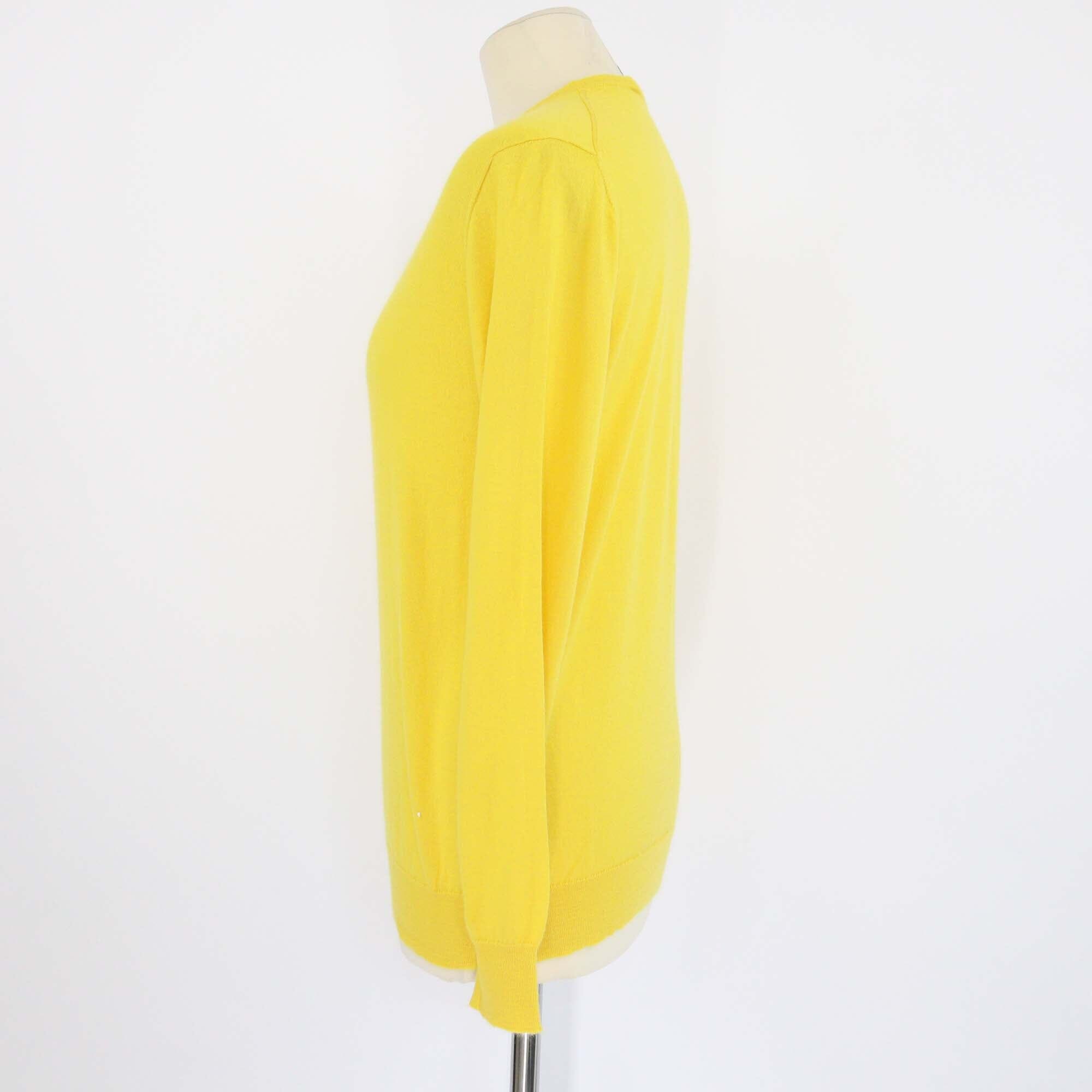 Marc Jacobs Yellow Cashmere Knitted Long Sleeve Sweater Womens Marc Jacobs 