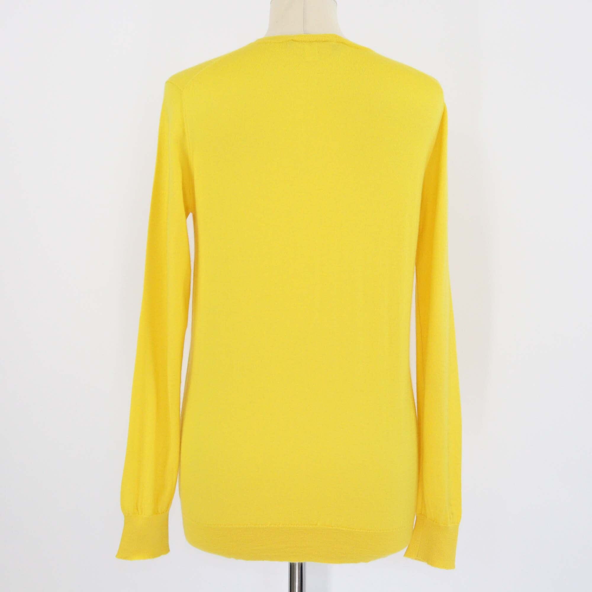 Marc Jacobs Yellow Cashmere Knitted Long Sleeve Sweater Womens Marc Jacobs 