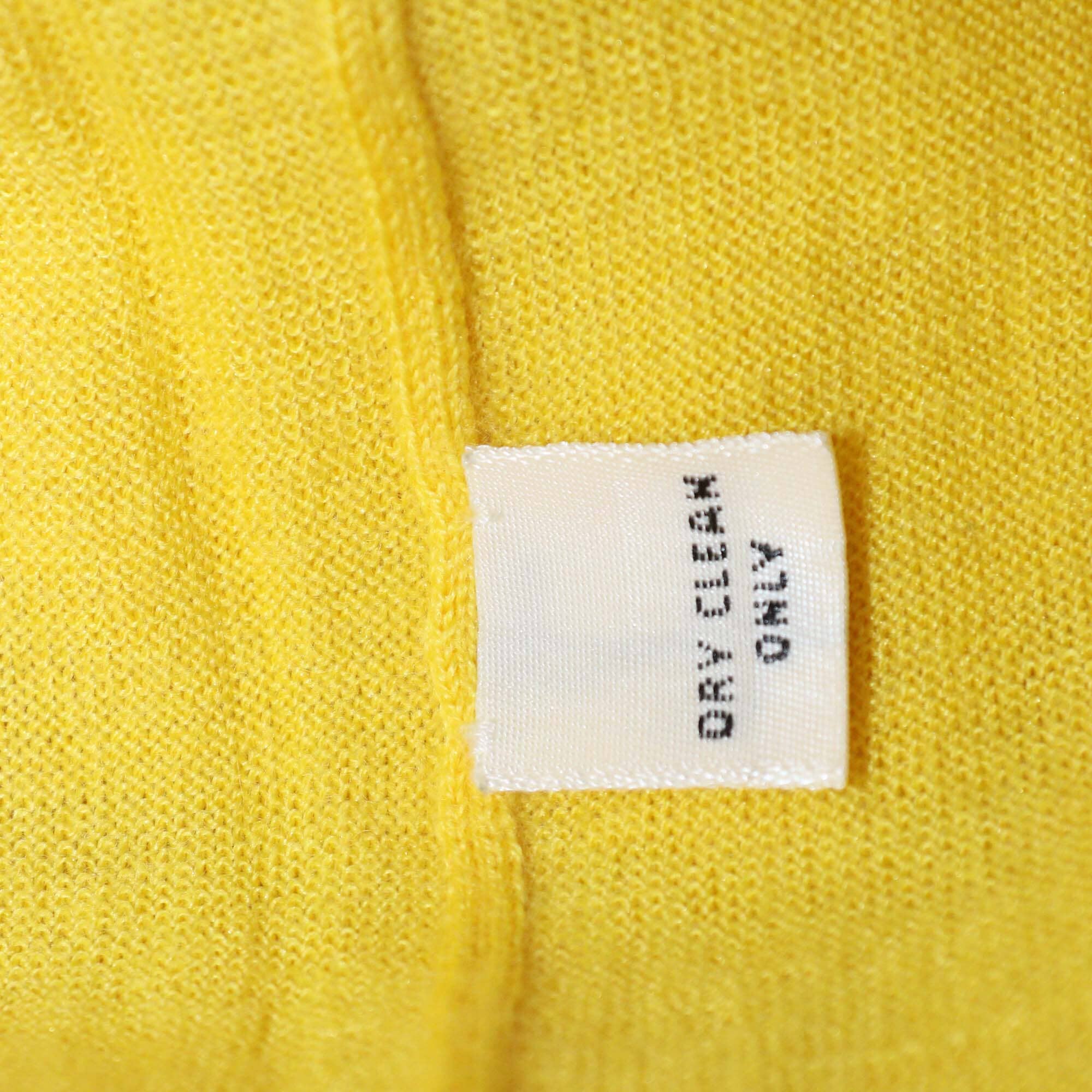 Marc Jacobs Yellow Cashmere Knitted Long Sleeve Sweater Womens Marc Jacobs 