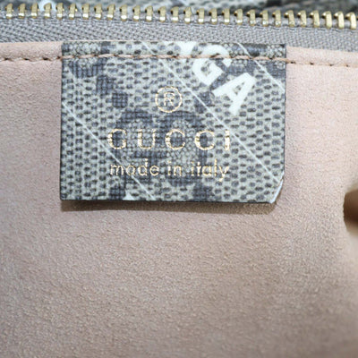 Gucci x Balenciaga Beige GG Supreme Canvas Medium Horsebit 1955 Shoulder Bag