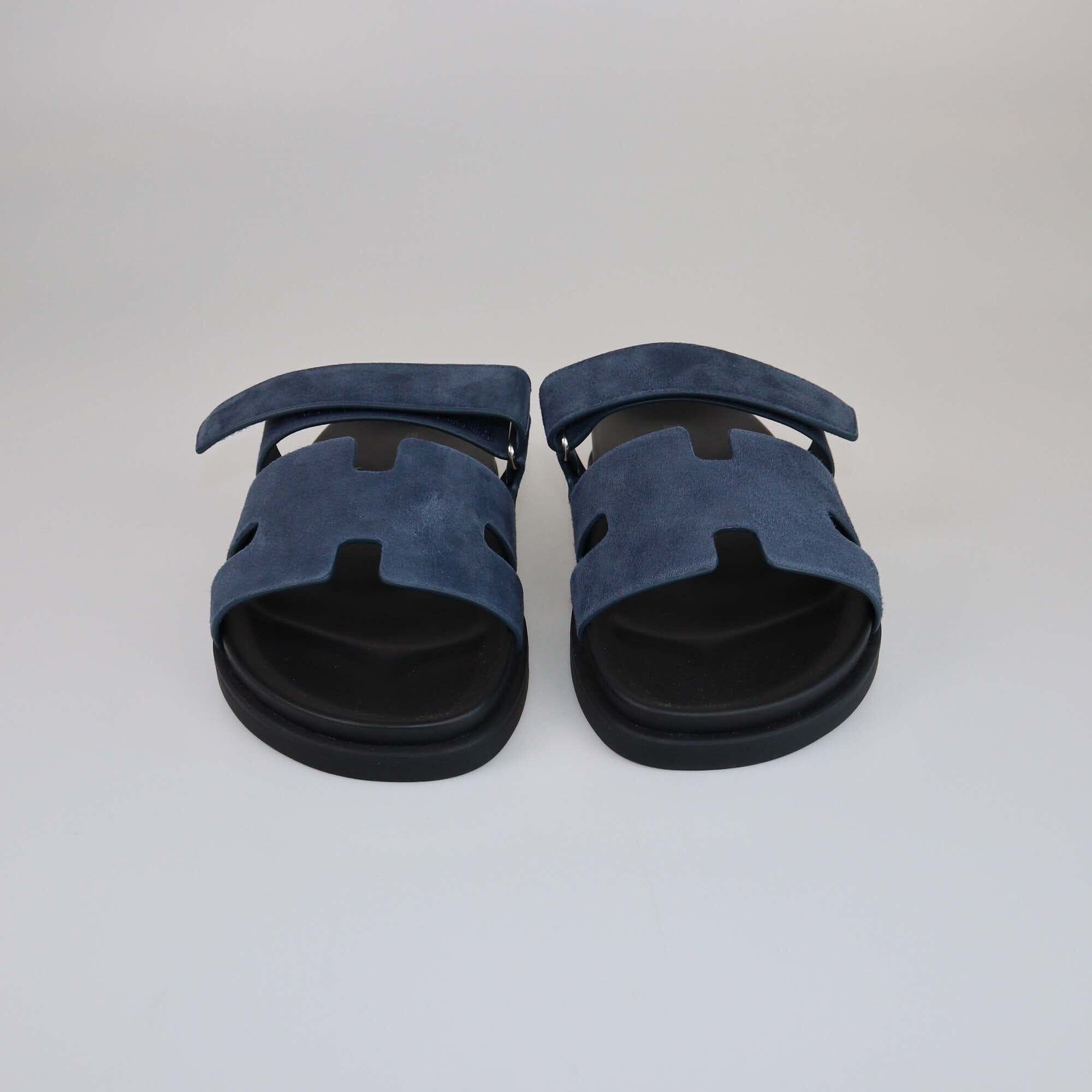 Hermes Bleu Celeste Chypre Sandals Womens Hermes 