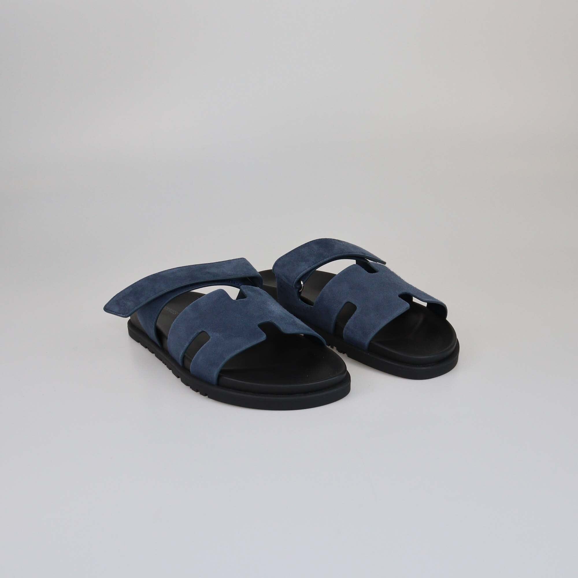 Hermes Bleu Celeste Chypre Sandals Womens Hermes 