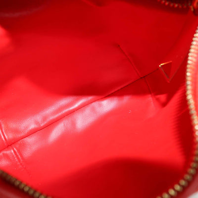 Bottega Veneta Red Intrecciato Leather Mini Jodie Hobo