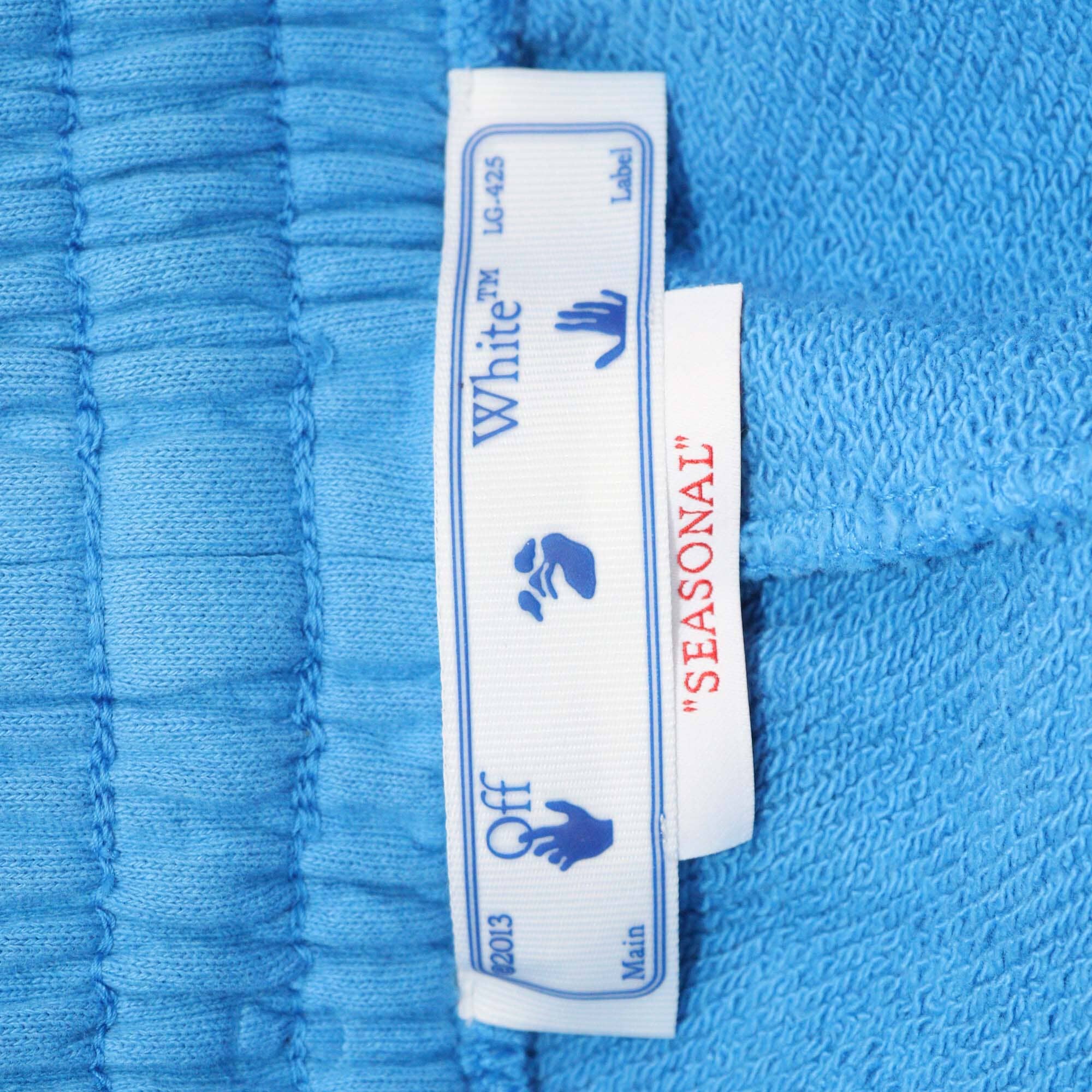 Off-White Blue/Pink Painter Logo Sweatshirt Mens Off White 