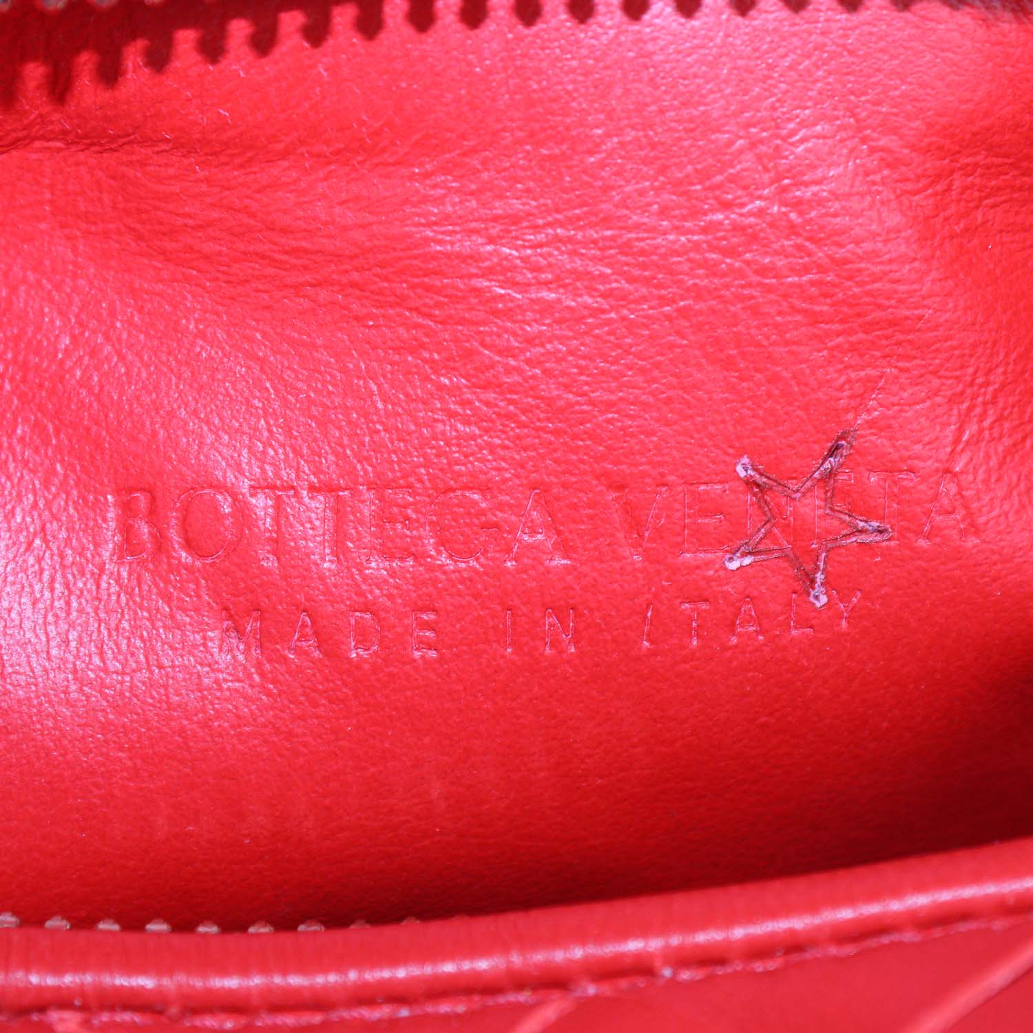 Bottega Veneta Red Intrecciato Leather Mini Jodie Hobo