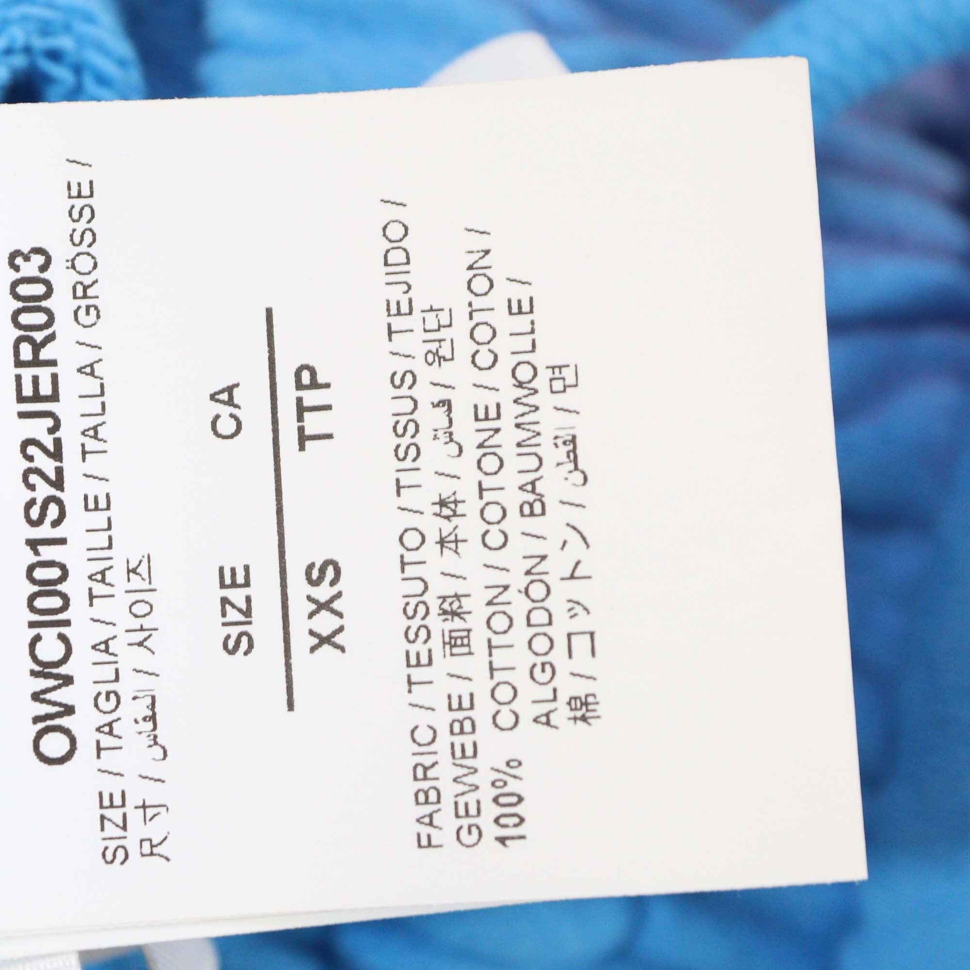 Off-White Blue/Pink Painter Logo Sweatshirt Mens Off White 