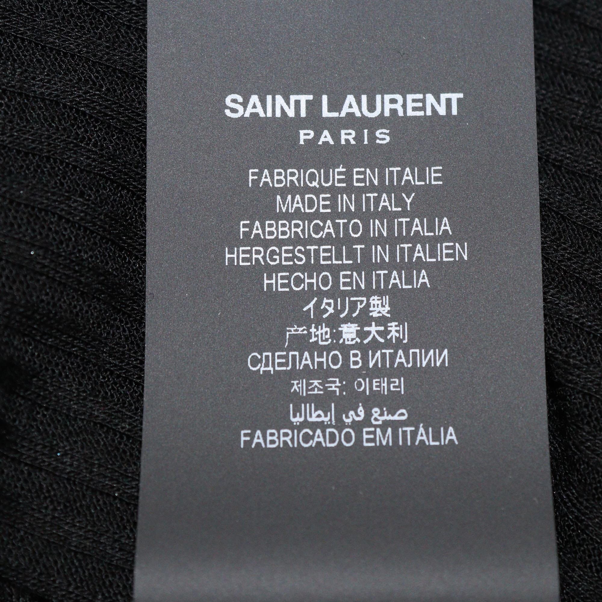 Saint Laurent Black Cassandre Tank Top Womens Saint Laurent 