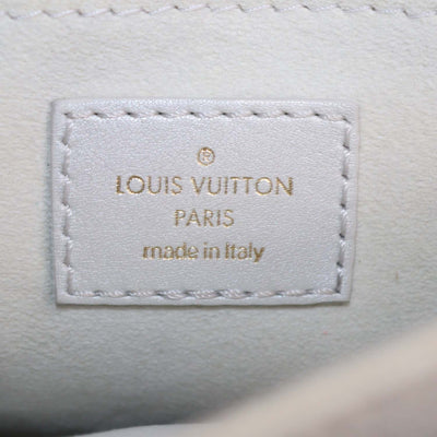 Louis Vuitton Pearl White Leather New Wave PM Chain Bag