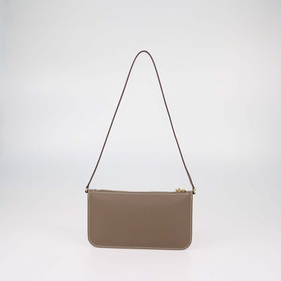Hermes Etoupe Evercolor Leather Zipengo Chaine d'Ancre To Go Pouch
