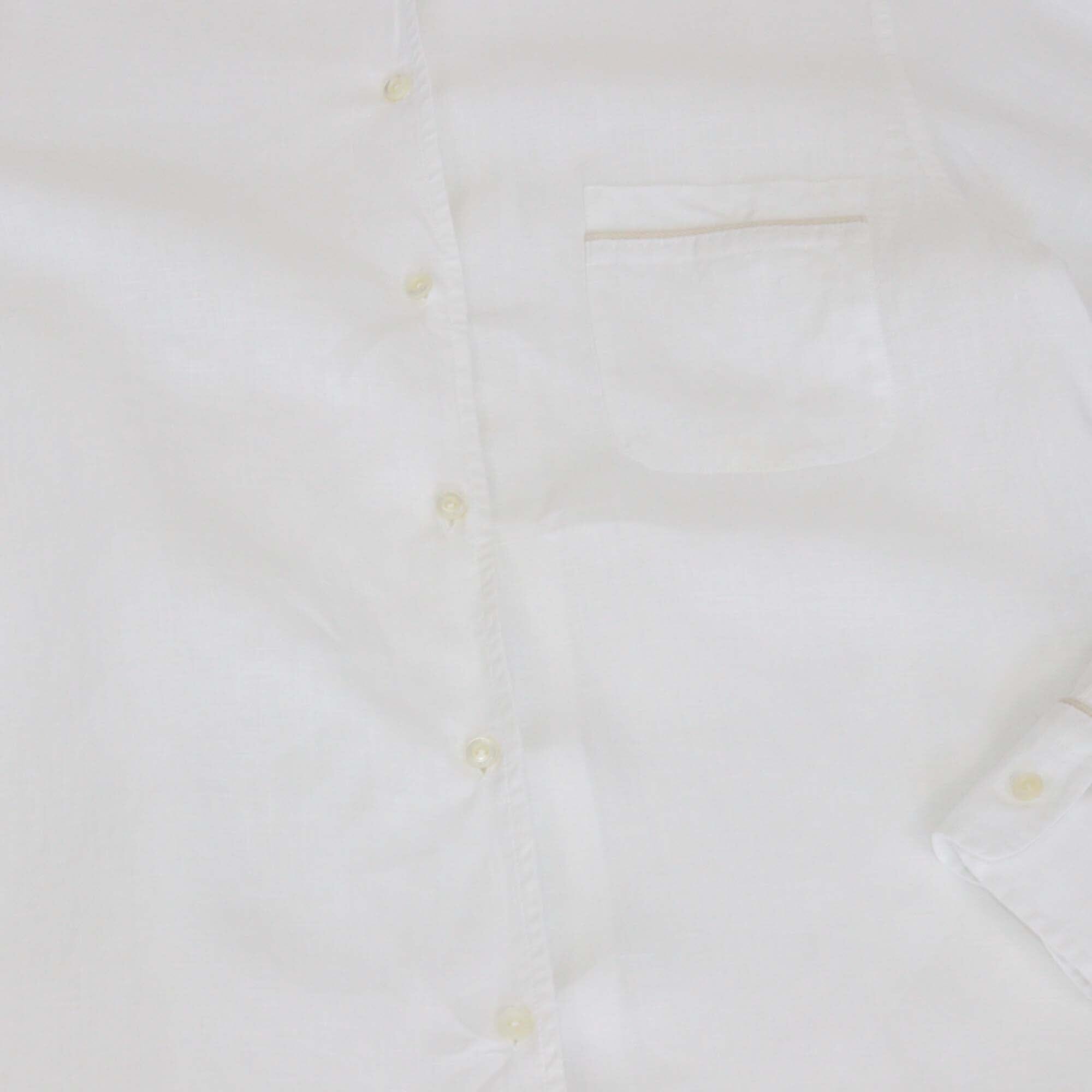 Loro Piana White Linen Pajama Long Sleeve Shirt & Pants Set Womens Loro Piana 