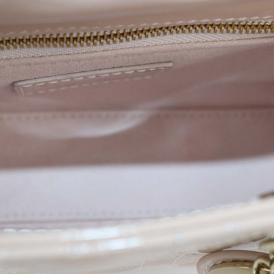 Christian Dior Powder Pink Patent Leather Cannage Mini Lady Dior Tote