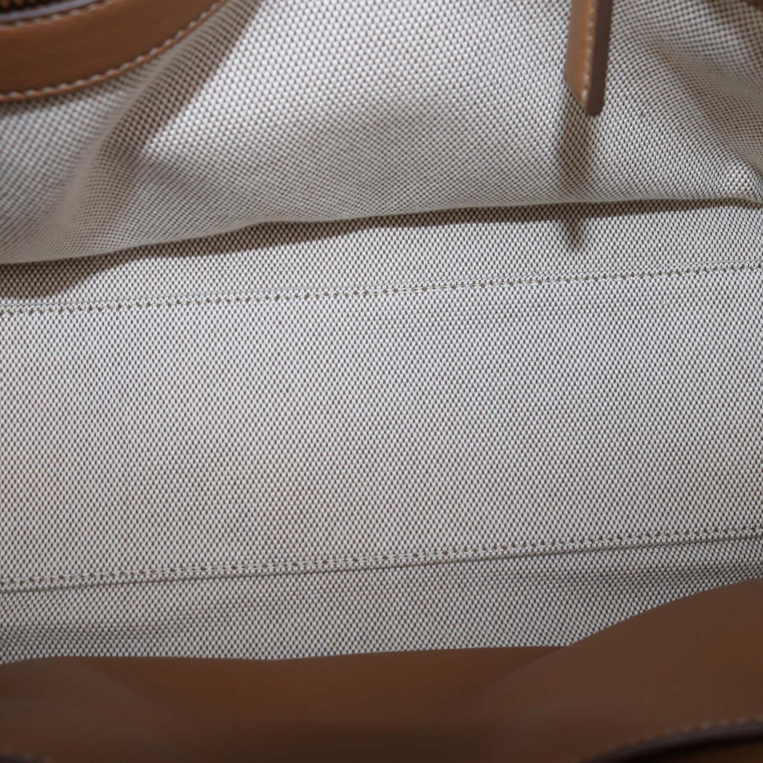 Prada Brown Leather Open Satchel