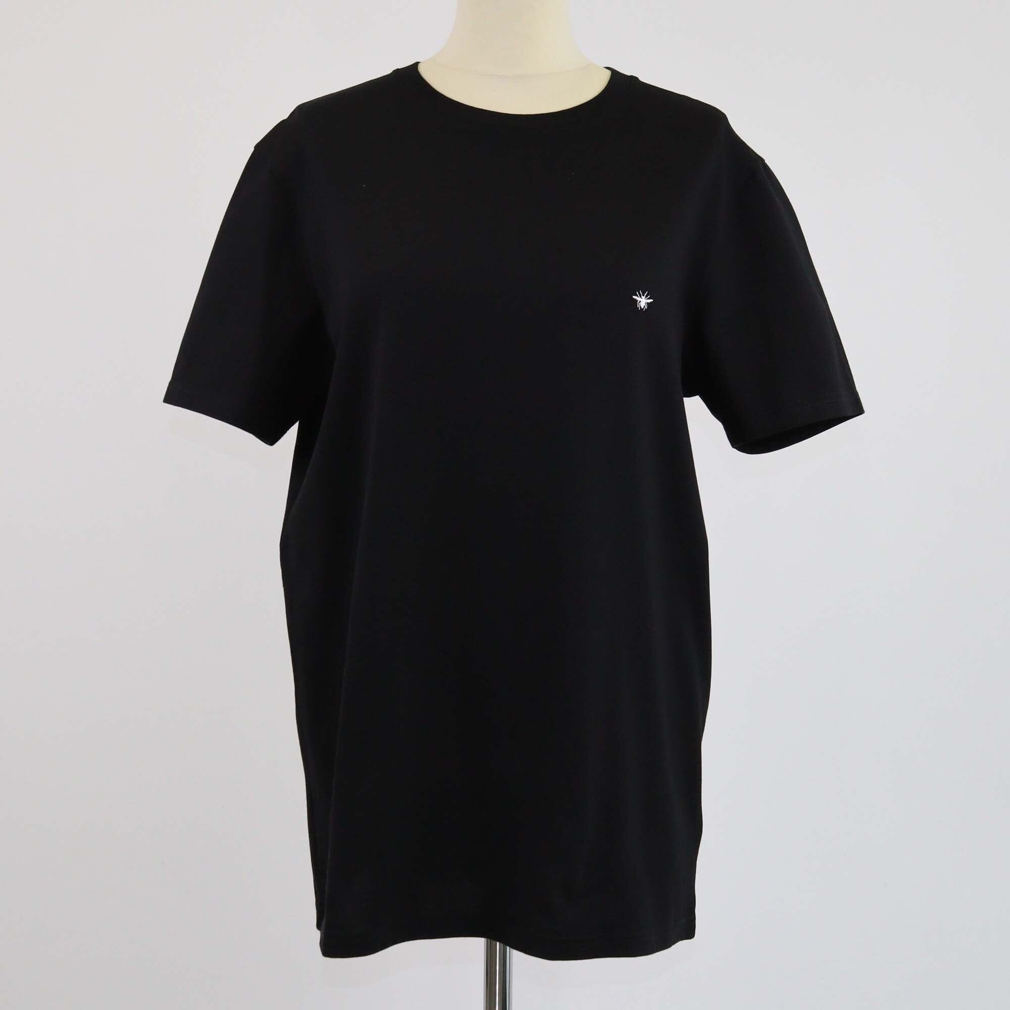 Dior Homme Black Bee Embroidered Short Sleeve T-Shirt Mens Dior Homme 