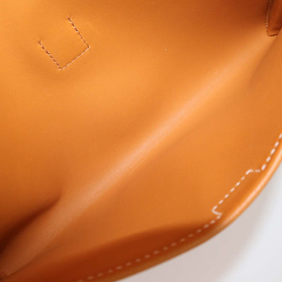 Hermes Brown Evercolor Leather Jige Elan 29 Clutch