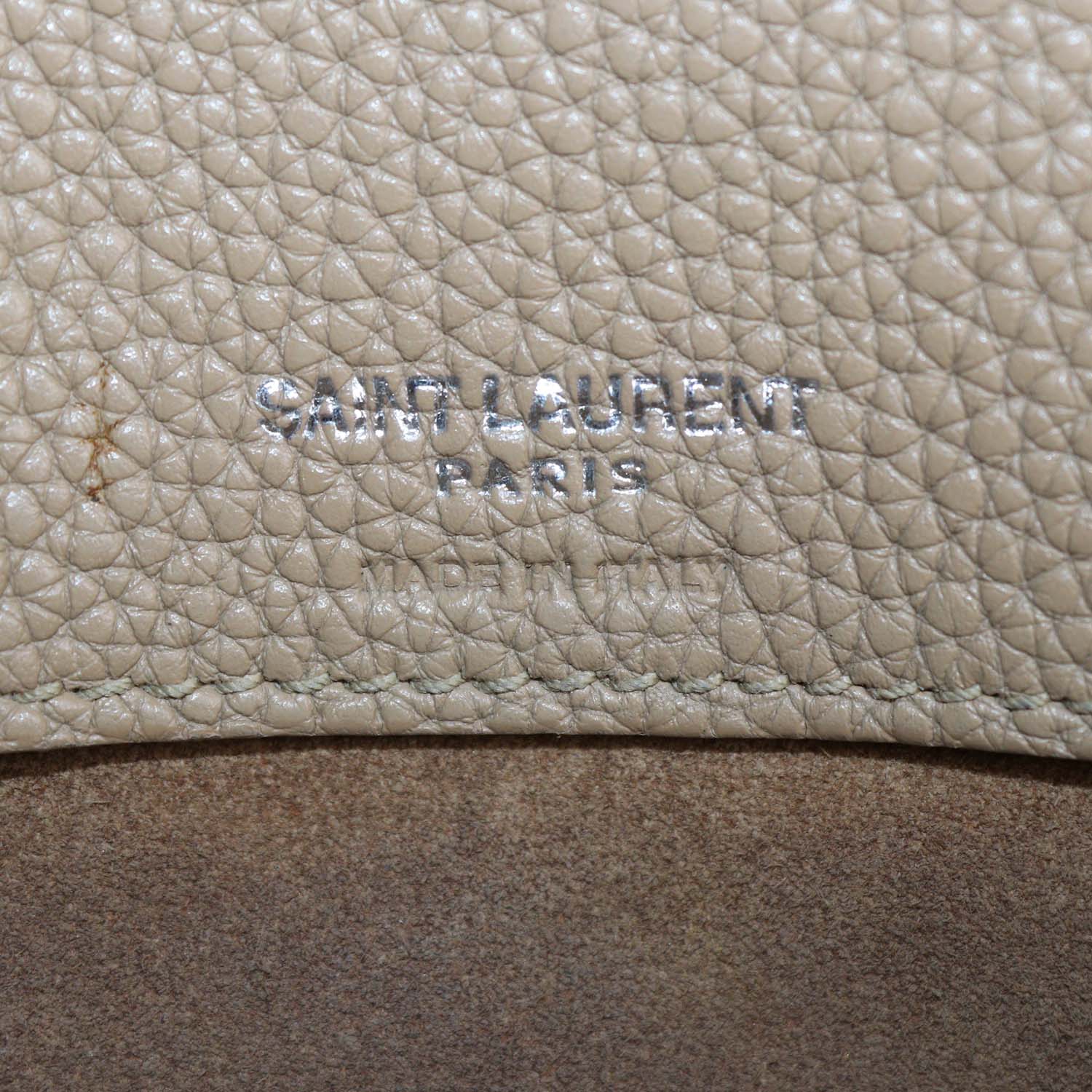 Saint Laurent Beige Leather Small Classic Sac De Jour Tote