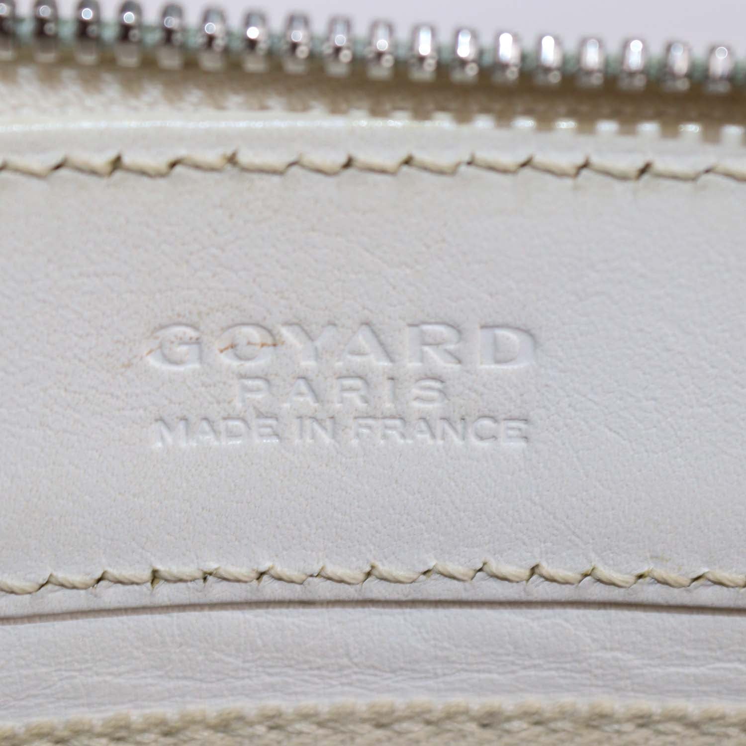 Goyard White Goyardine Coated Canvas Okinawa GM Tote