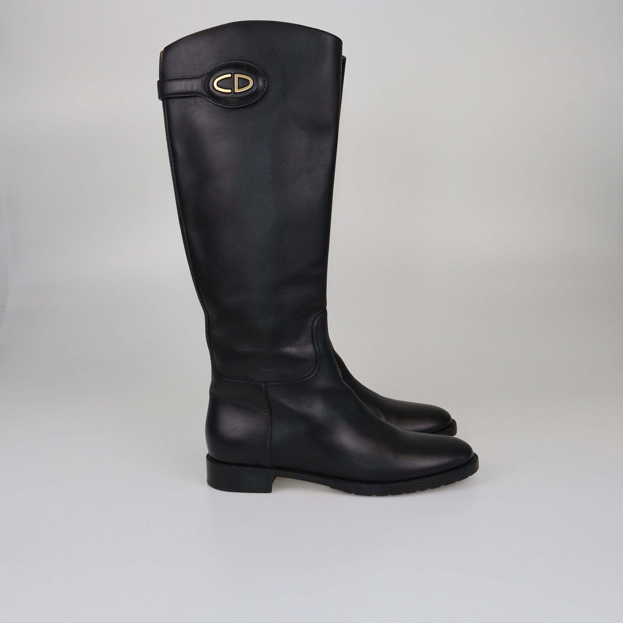 Christian Dior Black Diorable Riding Boots