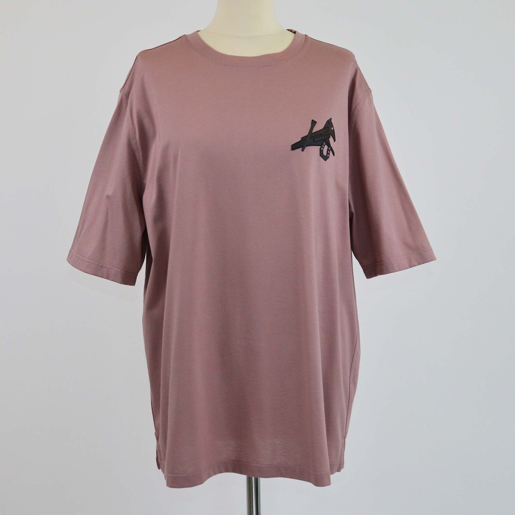 Hermes Mauve Puzzle Equestre Patch T-Shirt Mens Hermes 