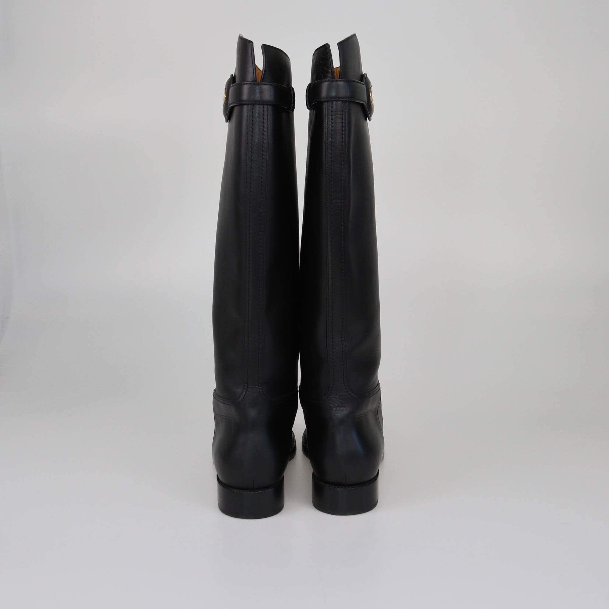 Christian Dior Black Diorable Riding Boots Womens Christian Dior 