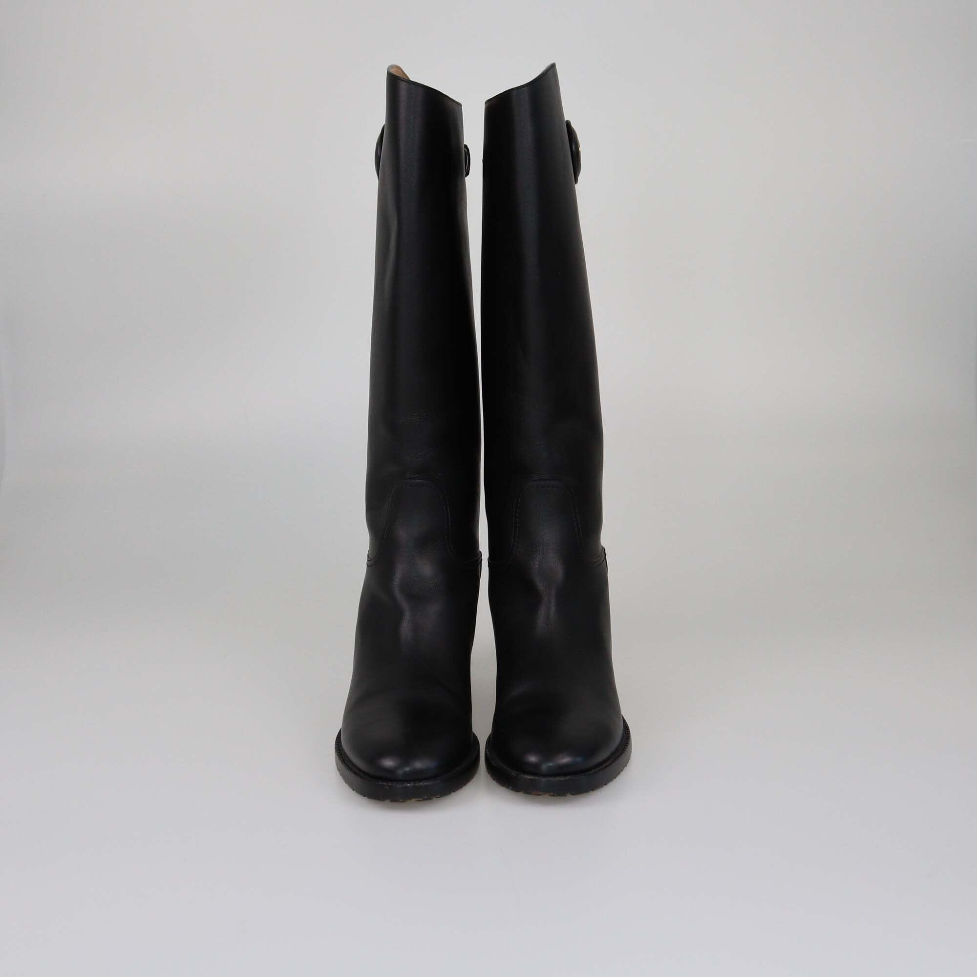 Christian Dior Black Diorable Riding Boots Womens Christian Dior 