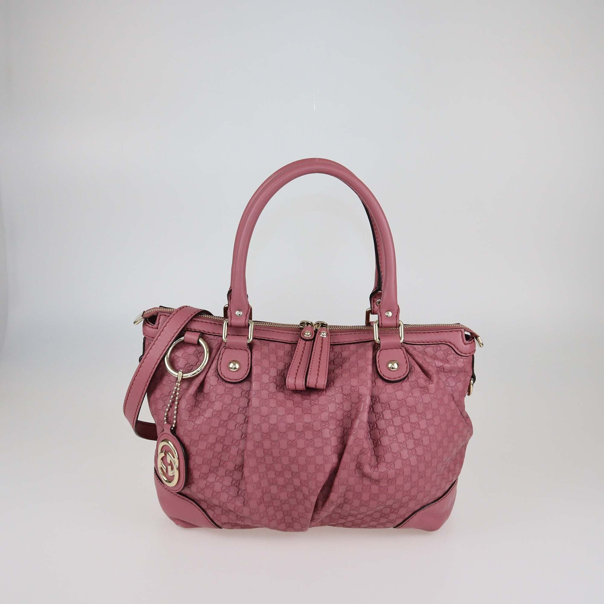 Gucci Old Rose Guccissima Leather Sukey Medium Tote Womens Gucci 