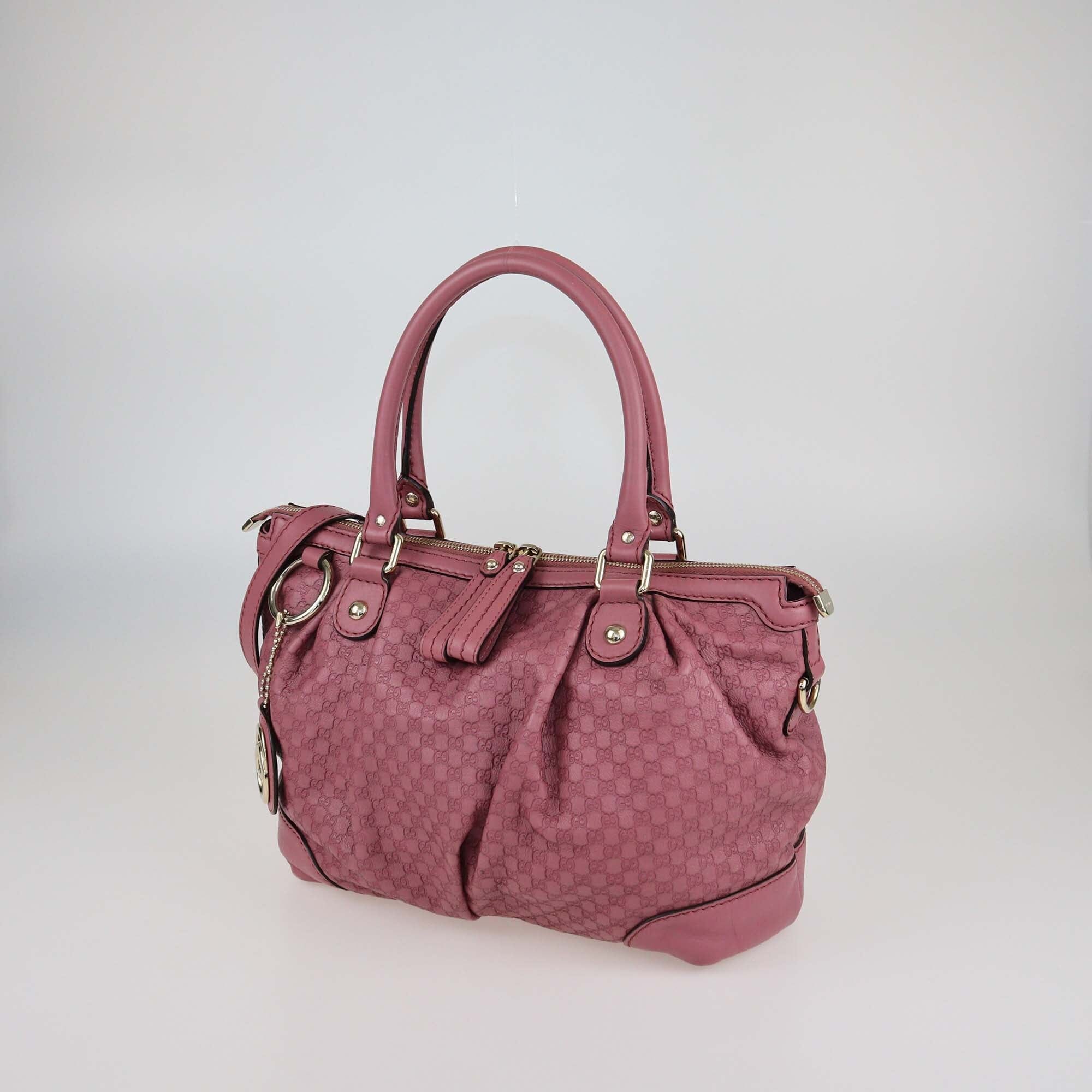 Gucci Old Rose Guccissima Leather Sukey Medium Tote Womens Gucci 