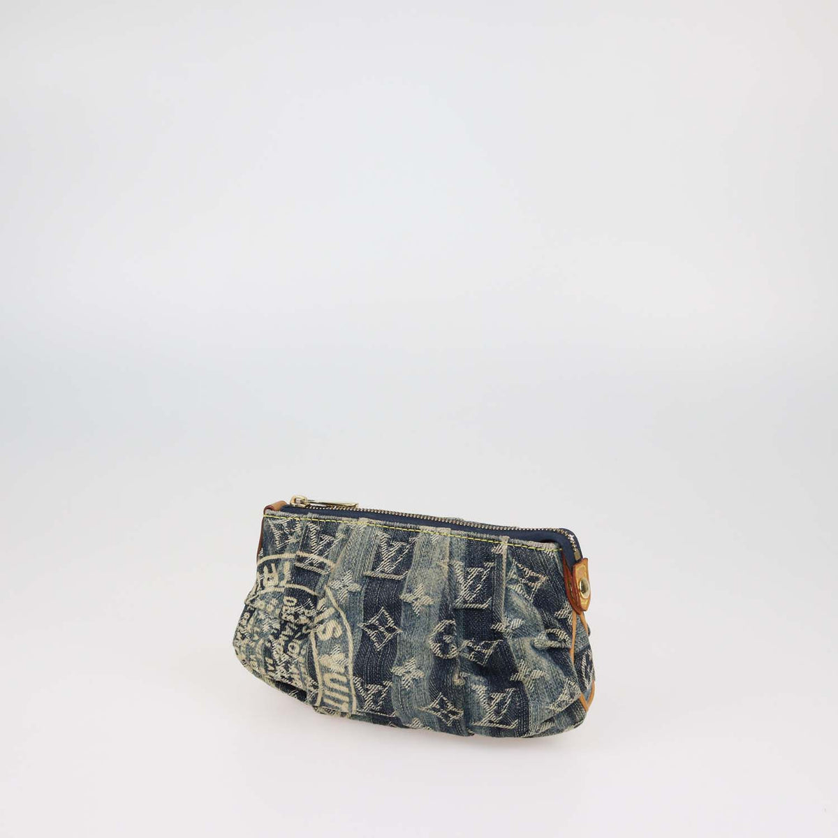 Louis Vuitton Blue Monogram Denim Raye Trousse Cosmetic Pouch