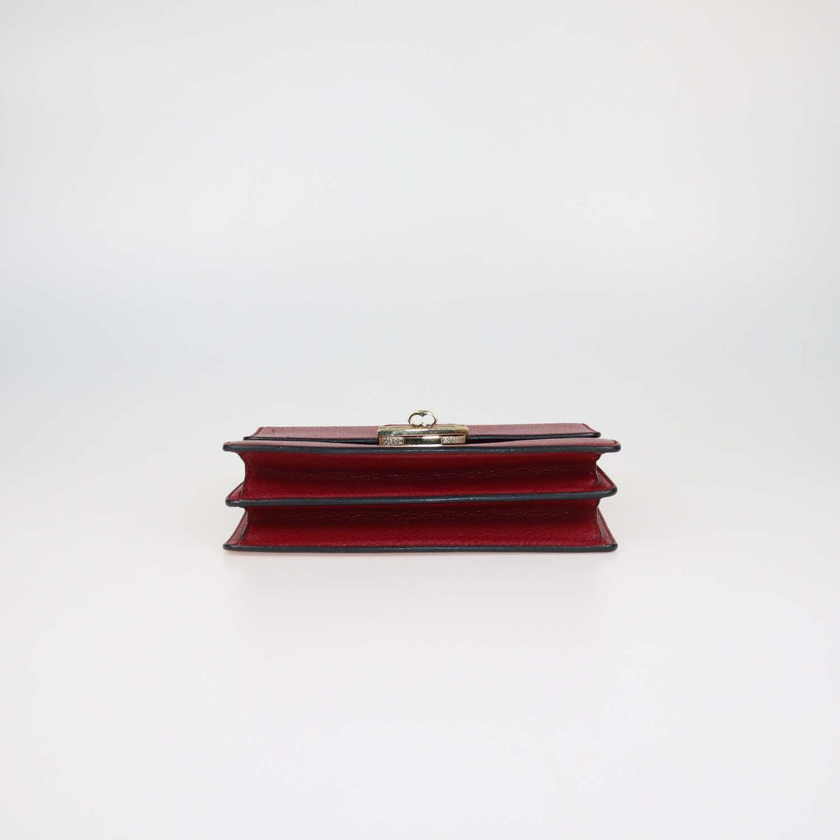 Dolce & Gabbana Red Leather Rosalia Shoulder Bag