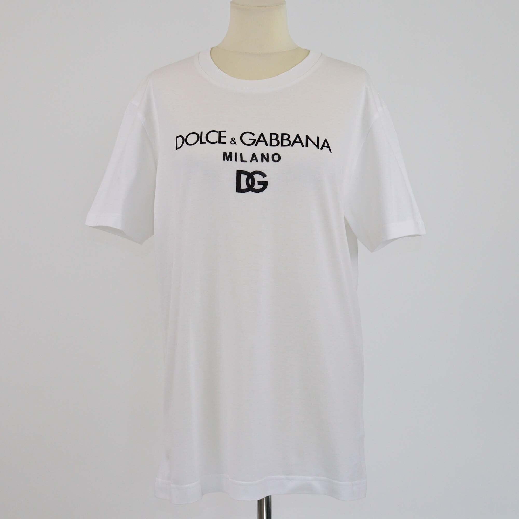 Dolce & Gabanna White DG Logo Short Sleeve T-Shirt Mens Dolce & Gabbana 