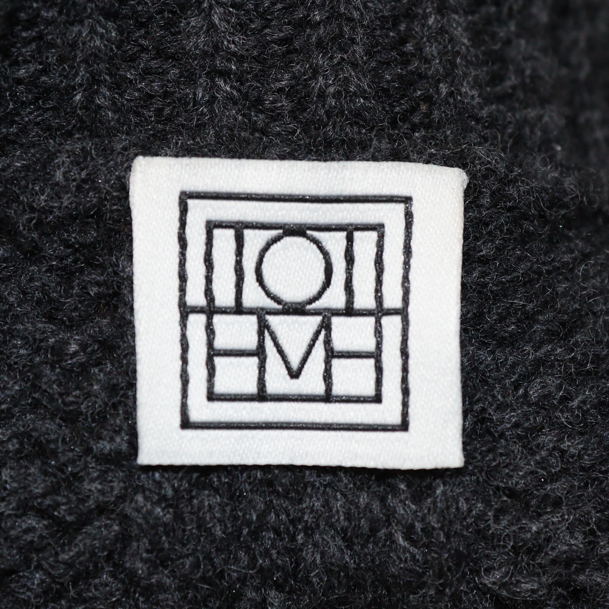 Toteme Metallic Grey Cable Knit Sweater Womens Toteme 