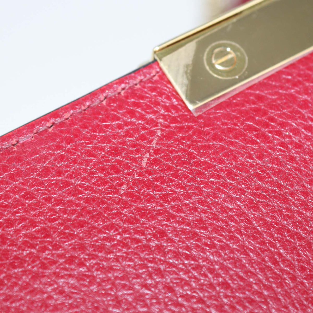Dolce & Gabbana Red Leather Rosalia Shoulder Bag