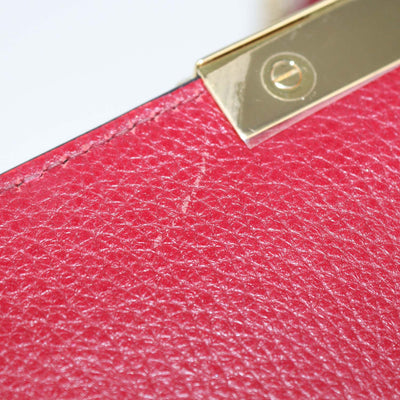 Dolce & Gabbana Red Leather Rosalia Shoulder Bag