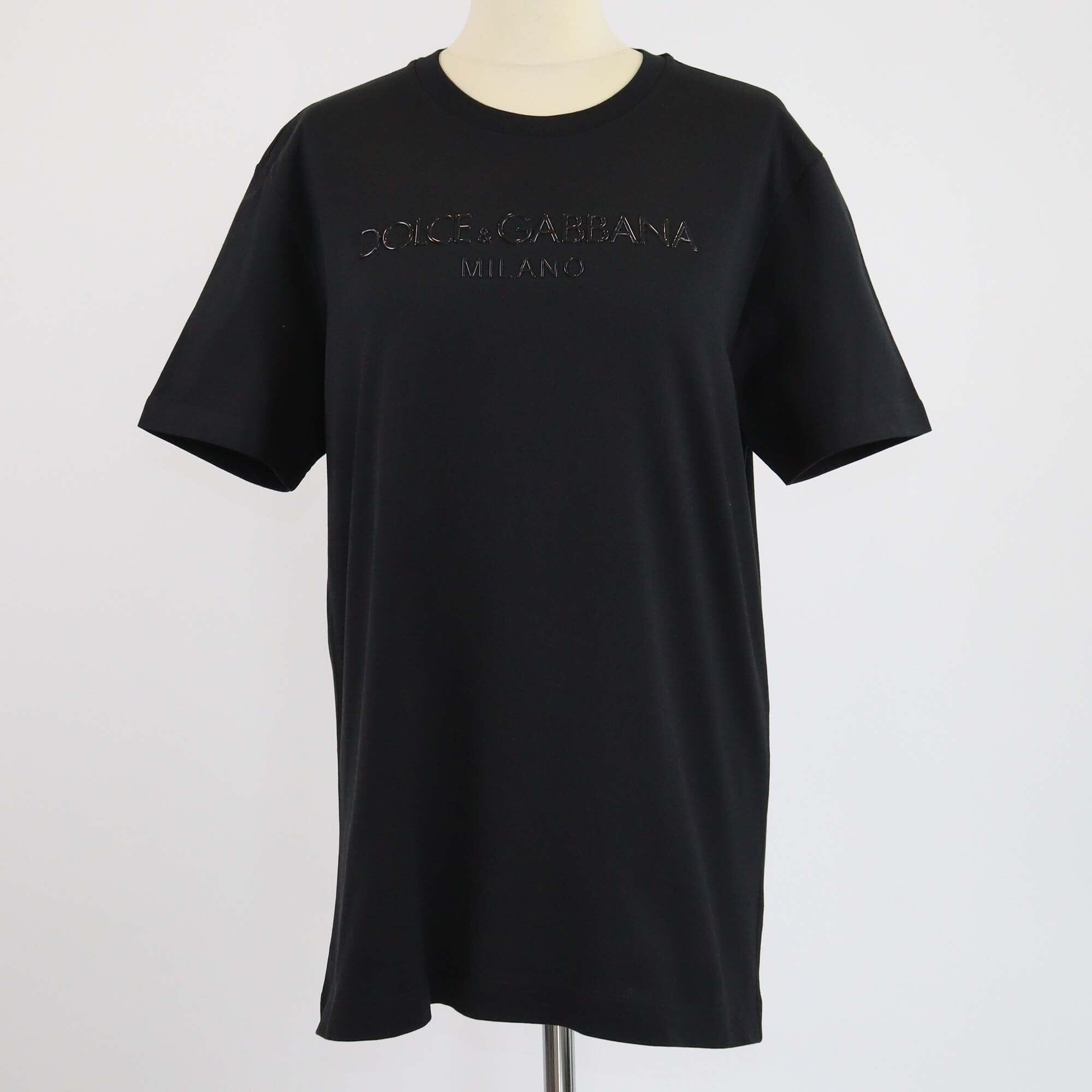 Dolce & Gabanna Black Logo Short Sleeve T-Shirt Mens Dolce & Gabbana 