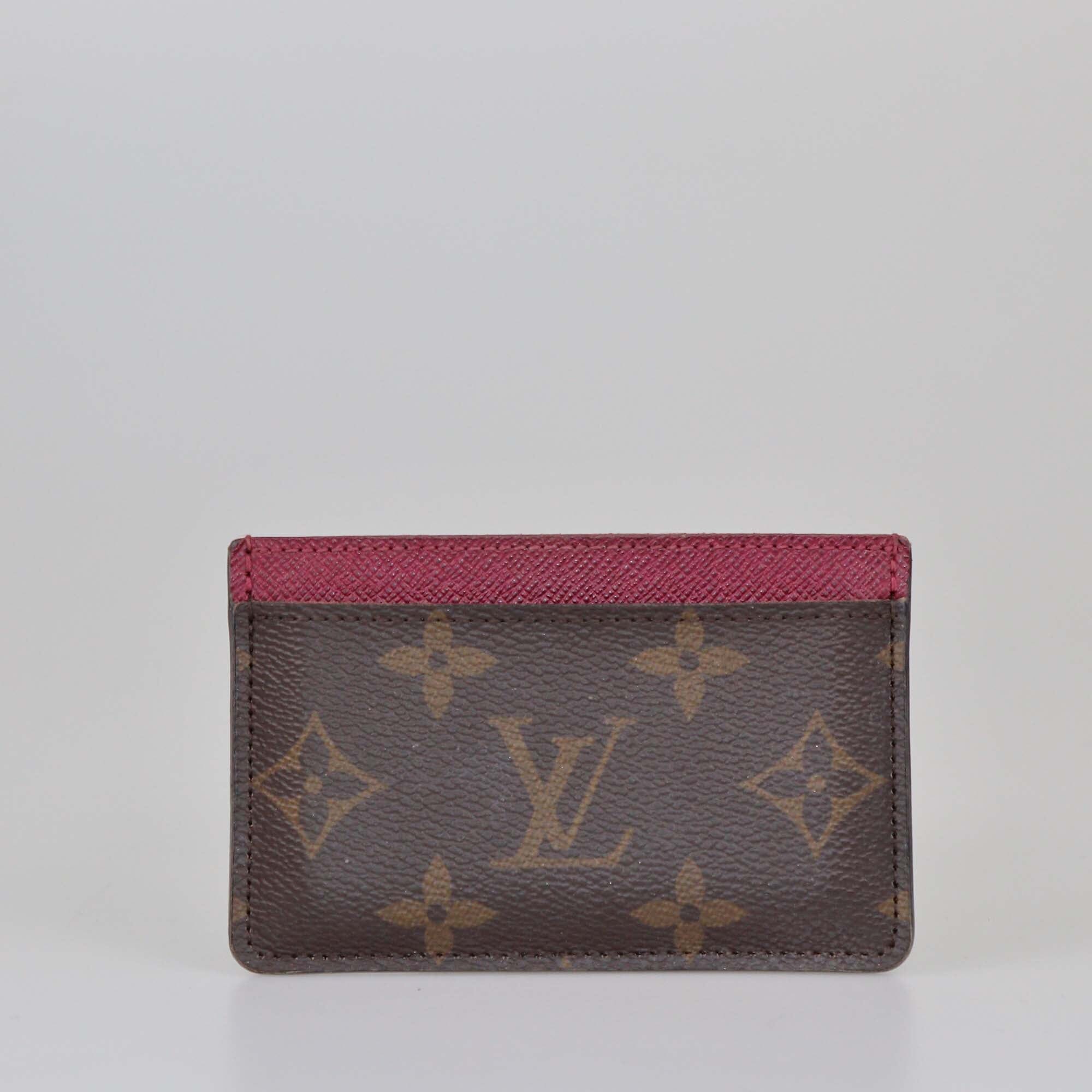 Louis Vuitton Fuchsia Monogram Card Holder Womens Louis Vuitton 