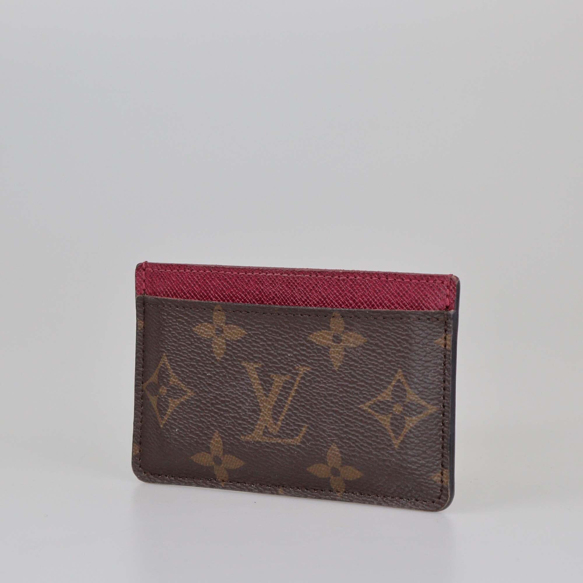 Louis Vuitton Fuchsia Monogram Card Holder Womens Louis Vuitton 