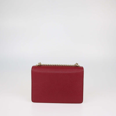 Dolce & Gabbana Red Leather Rosalia Shoulder Bag
