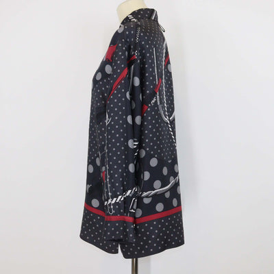 Hermes Black/Multicolor Printed Button Up Shirt