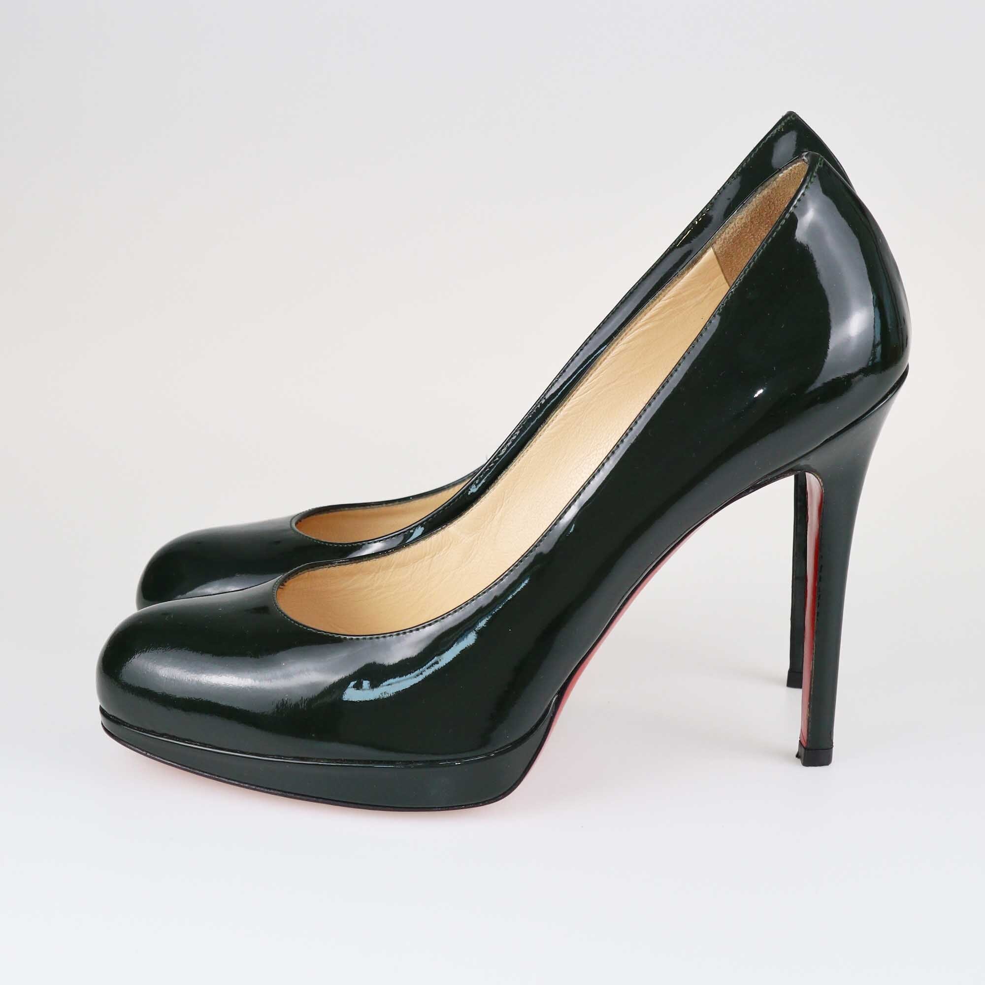 Christian Louboutin Dark Green New Simple Pumps