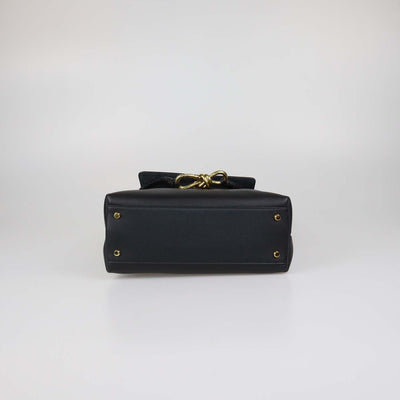 Bottega Veneta Black Leather Ciao Ciao Tote