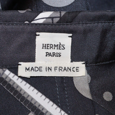 Hermes Black/Multicolor Printed Button Up Shirt